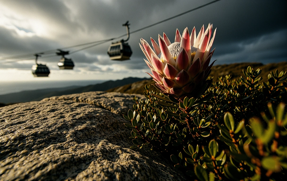 Fynbos detailing against granite
